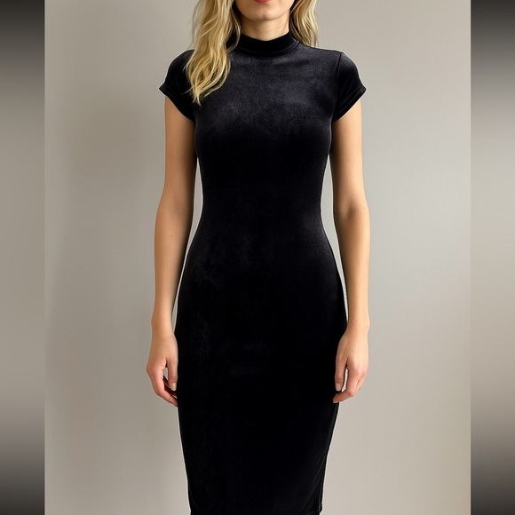 Ichi bodycon velvet stretch dress small - Picture 1 of 5